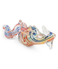 Glass dragon pipe left side.