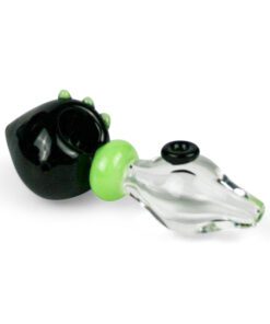 Egg-shaped pipe with black bowl.