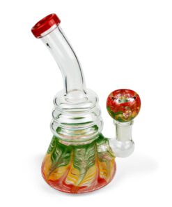 Green,red, and orange bong.