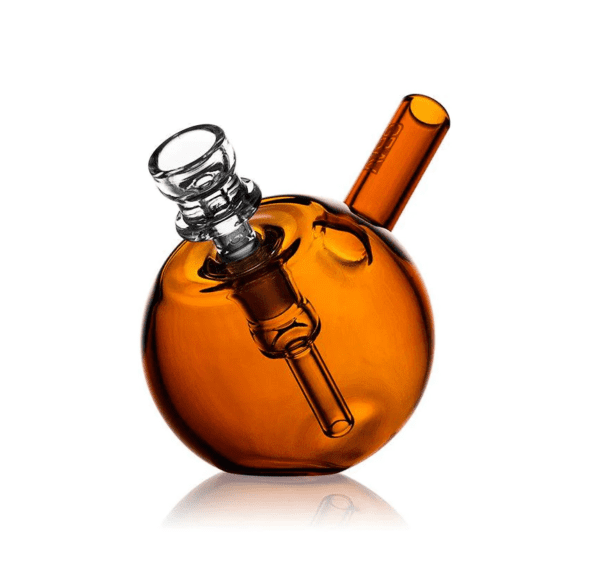 GRAV® amber pocket bubbler water bong.