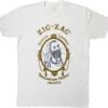 Zig Zag classic white tee shirt design.