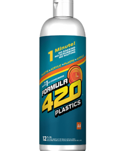 Formula 420 plastic & silicone cleaner in a 12oz bottle.