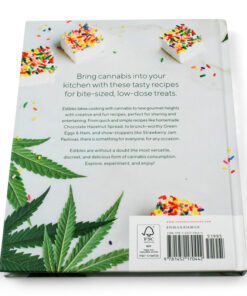 Edibles book for modern cannabis kitchen back cover.