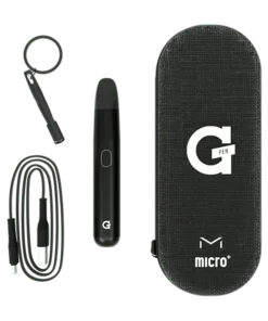Gpen Micro vaporizer. with all parts, including charging cable, case, and lanyard.